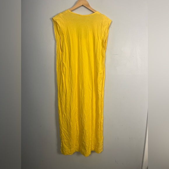 FREE PEOPLE beach Carta Tee Shirt Midi - Yellow size XS - Picture 7 of 7